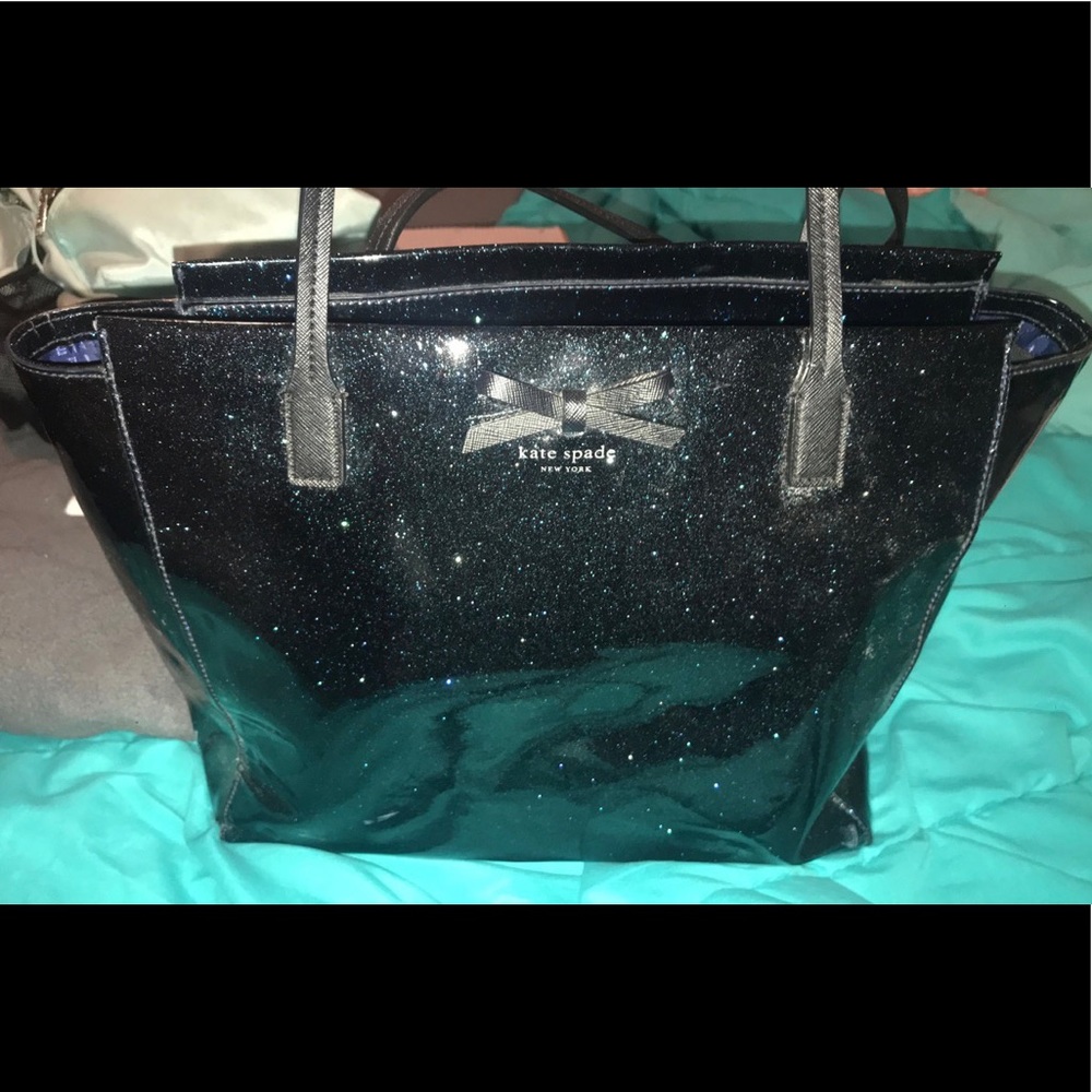 Kate spade sparkly dark blue purse